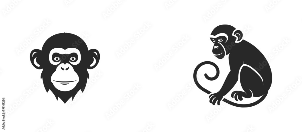 Minimal designs isolated on white background. Vector illustration. AI generated. Minimal designs isolated on white background. Vector illustration. AI generated.