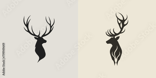 Minimal designs isolated on white background. Vector illustration. AI generated.