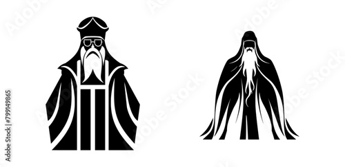 Minimal designs isolated on white background. AI generated.