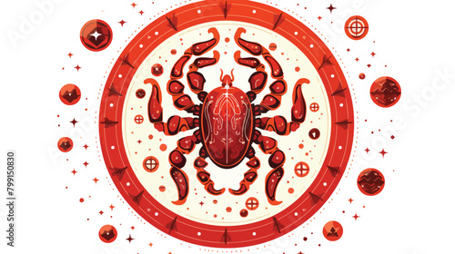 Scorpio astrological zodiac sign. Scorpion horoscop photo