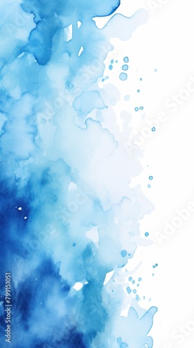 Blue splash banner watercolor background for textures backgrounds and web banners texture blank empty pattern with copy space for product 