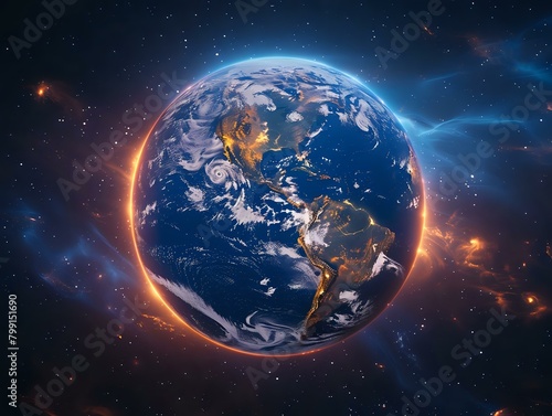 Technological Earth: A Modern Visualization of Global Networks