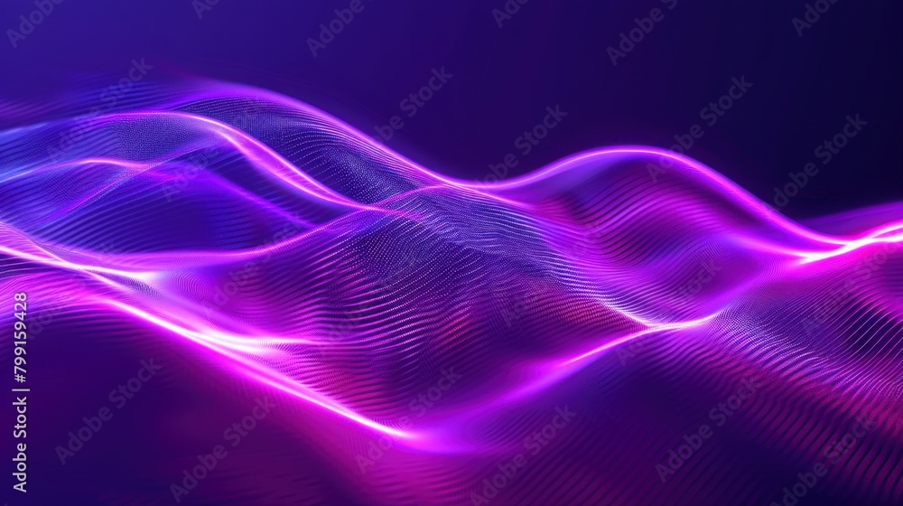 Background of flowing neon waves and shining blue shiny speed lines Background of flowing neon waves and shining blue shiny speed lines
