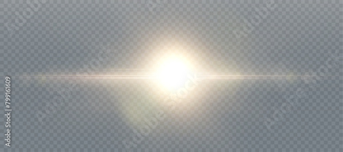 Shining light effects isolated on dark background, glare, lines, golden light particles. Set of vector stars.	
 photo