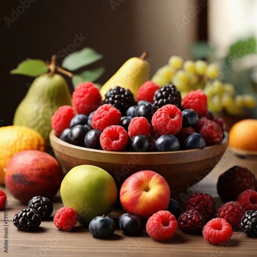 Nature   s Palette An Array of Vibrant Summer Fruits