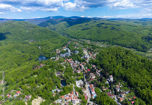 Aerial view of Sovata resort - Romania photo