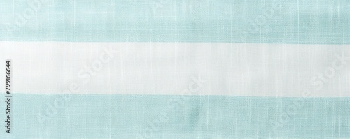 Cyan white striped natural cotton linen textile texture background blank empty pattern with copy space for product design or text copyspace mock-up 