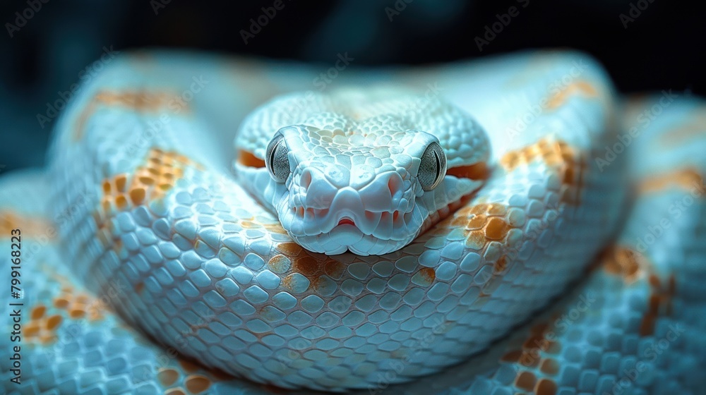 Fototapeta premium white snake