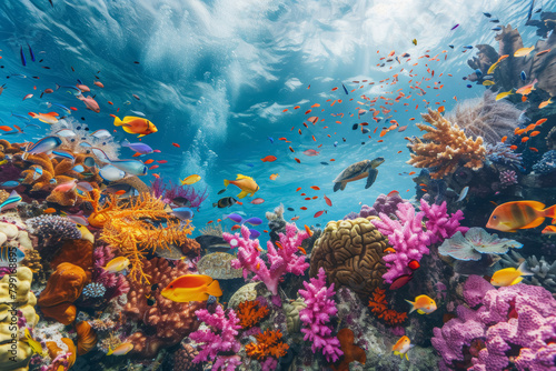 Coral Reef Diversity Celebration World Oceans Day © spyrakot