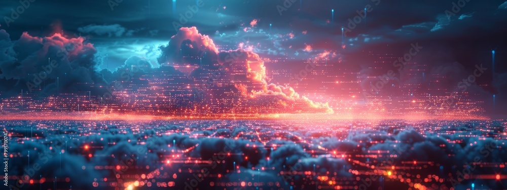 AI-Driven Cloud Computing Floating Digital Islands in Connected Sky Network Data Exchange Processing