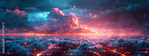 AI-Driven Cloud Computing Floating Digital Islands in Connected Sky Network Data Exchange Processing
