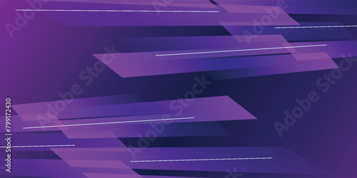Abstract dark blue purple gradient background with diagonal geometric shapes and lines.eps10