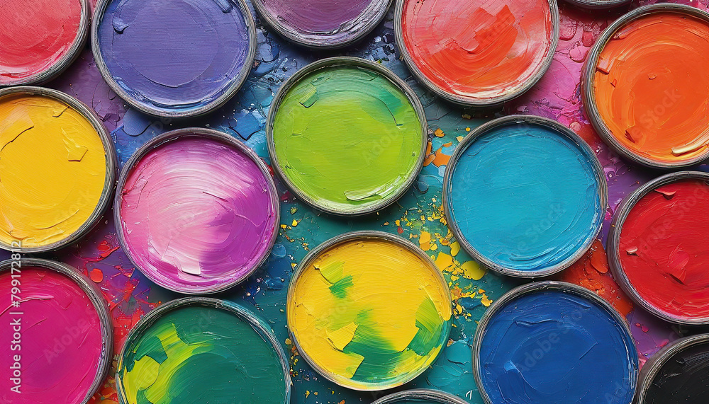 Abstract oil paint background. Multicolored spots of oil paint. Abstract oil paint background. Multicolored spots of oil paint.