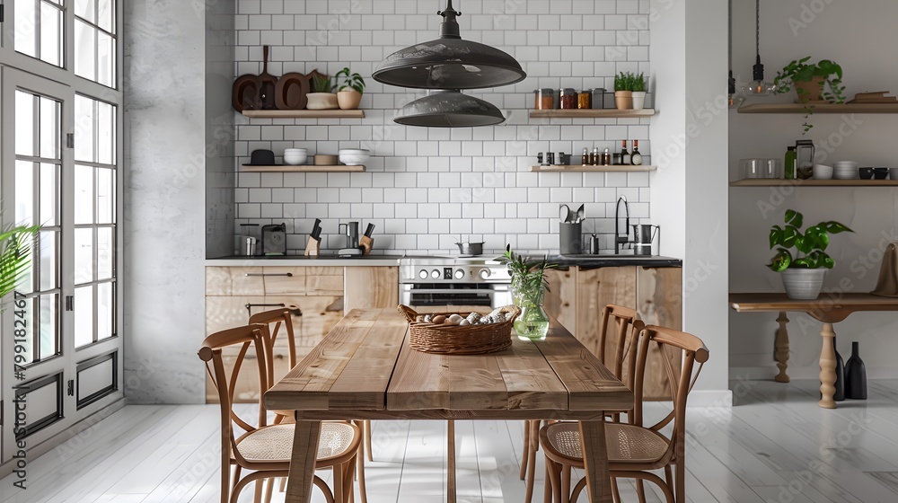 interior of a  kitchen