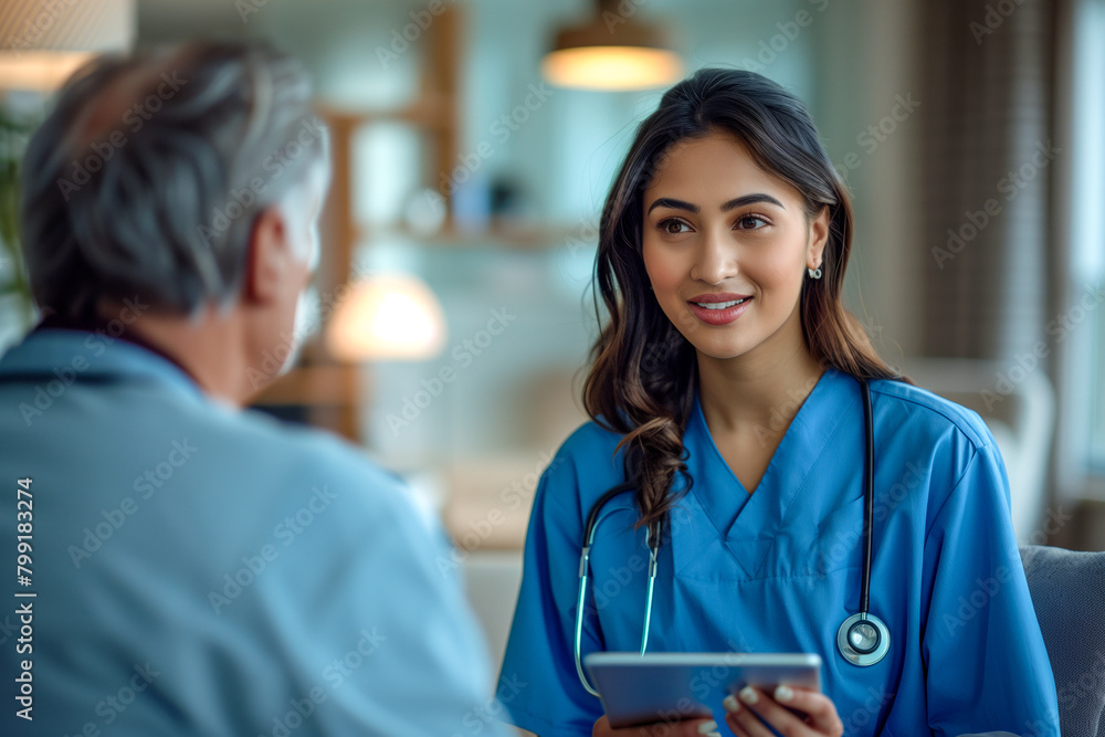 Compassionate Healthcare Professional Consulting a Patient Compassionate Healthcare Professional Consulting a Patient
