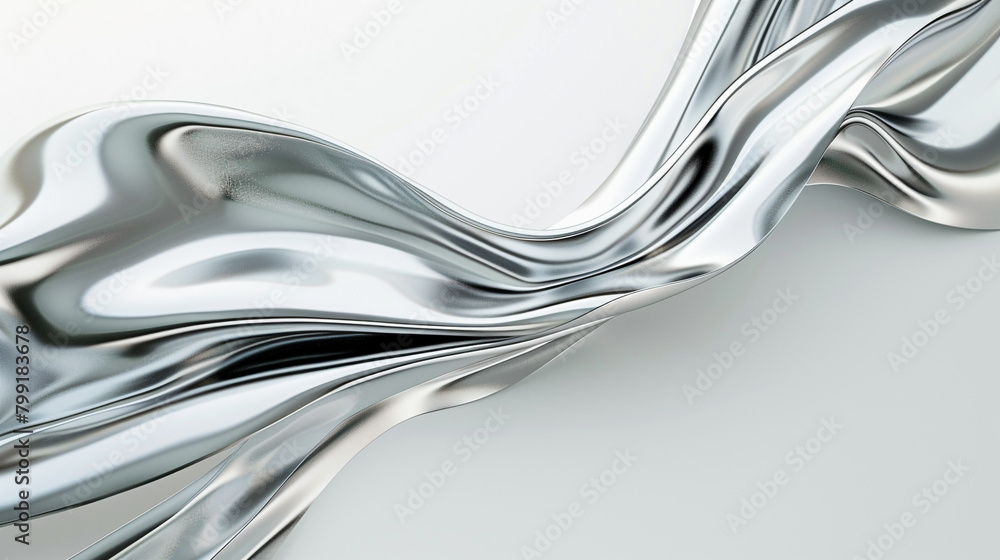 A soft silver wave, sleek and futuristic, flowing dynamically across a white background, presented in a breathtakingly clear high-definition photo. A soft silver wave, sleek and futuristic, flowing dynamically across a white background, presented in a breathtakingly clear high-definition photo.