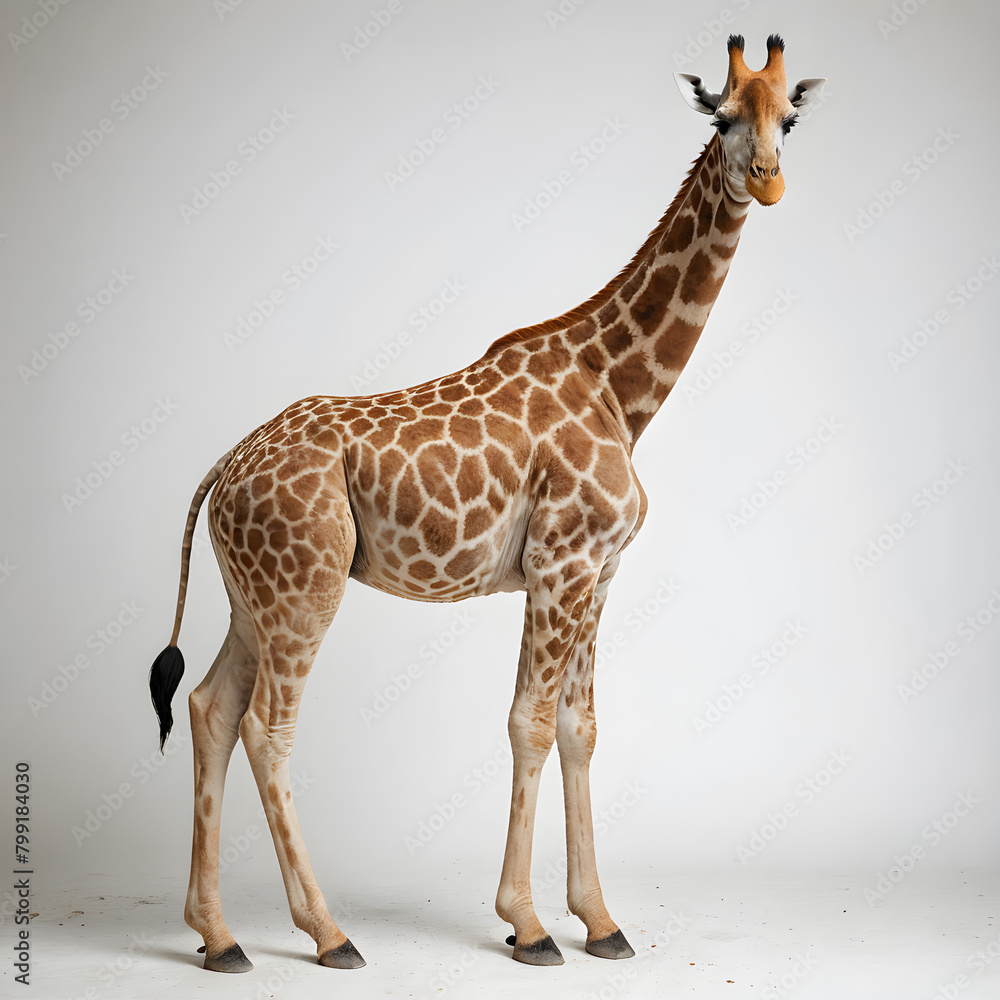 Obraz premium giraffe isolated on white