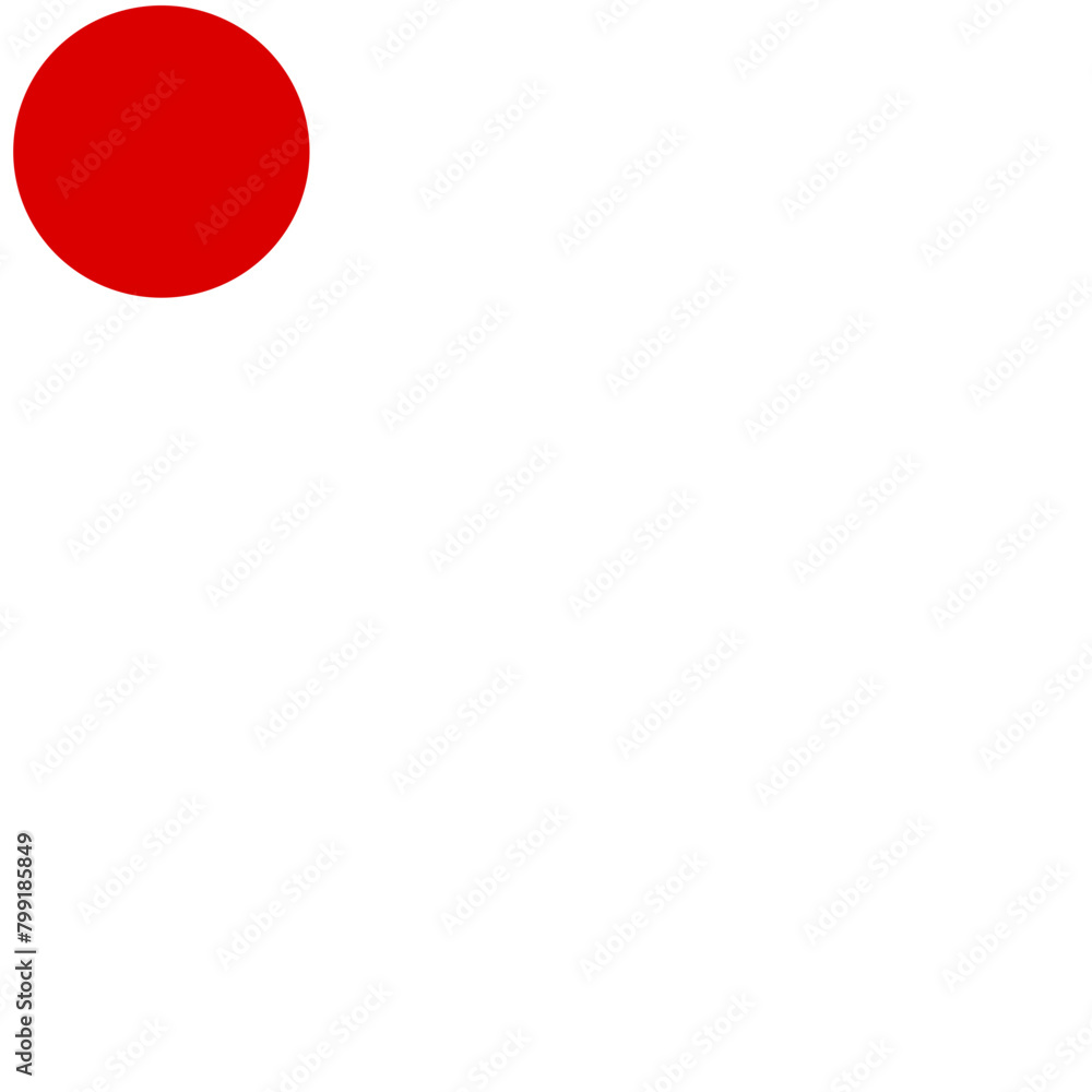 Corner of Japanese Flag Blobs