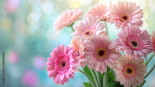 Vase Filled With Pink Flowers on Table