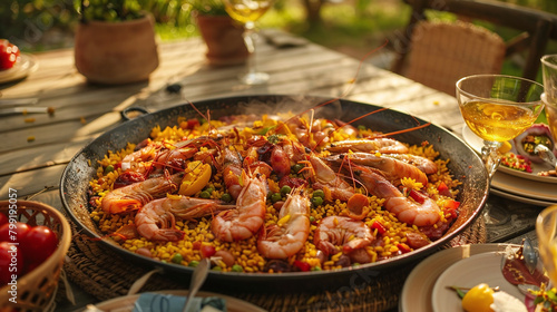 Saffron Seas: A Spanish Paella Festival of Seafood and Rice Magic