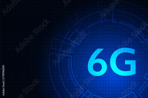 concept of technology 6G mobile network , New generation telecommunication , high-speed mobile Internet,