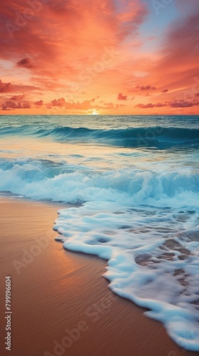 A beautiful sunset over the ocean