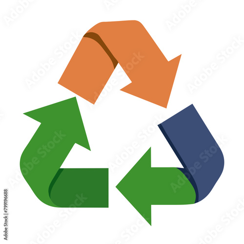 recycle symbol isolated