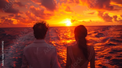 With hearts full of love, Sarah and Alex embrace Caribbean dreams, sailing past islands aglow with the hues of paradise. © Tor Gilje
