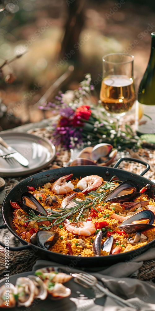Seafood Symphony: A Spanish Paella and Saffron Rice Fiesta Seafood Symphony: A Spanish Paella and Saffron Rice Fiesta