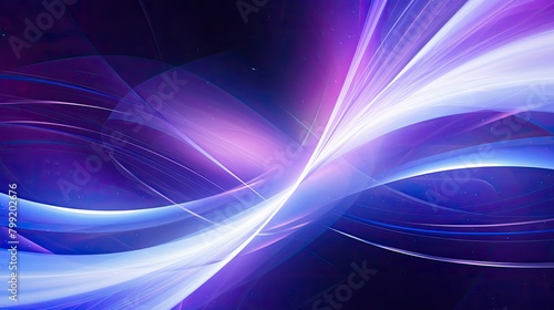 Abstract futuristic background featuring swirling vortexes of energy in shades of cosmic purple and electric blue