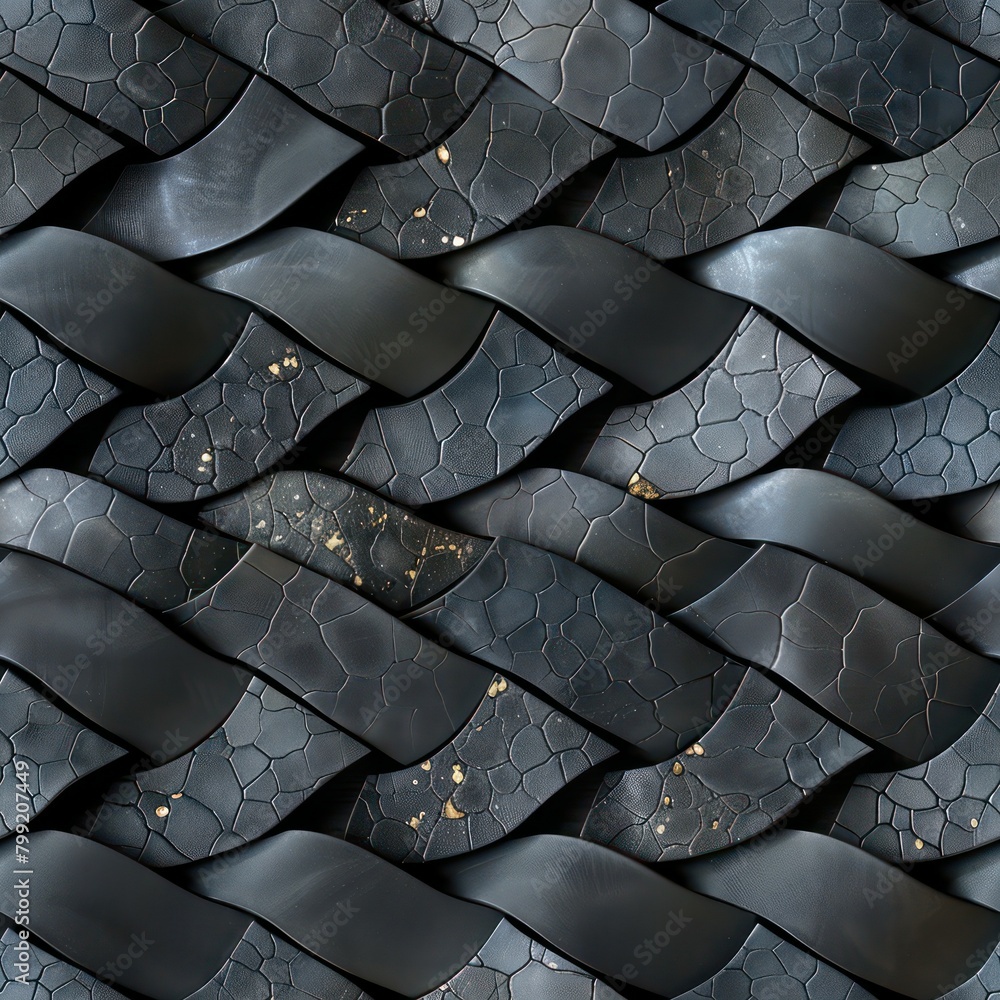 Fototapeta premium Seamless abstract shapes leather texture pattern