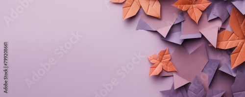 Lavender abstract background with autumn colors textured design for Thanksgiving  Halloween  and fall. Geometric block pattern with copy space