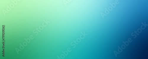 Abstract blue cyan and green background banner with space