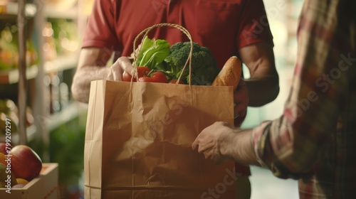 A Paper Bag Full of Groceries photo
