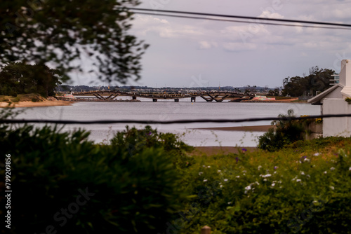 Punta Del Este, Uruguay - December 23, 2022: Shorelines and beach town facades in the region surrounding Punta Del Este in Uruguay photo