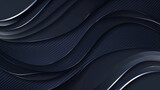 Elegant dark blue waves on a textured background for modern design use