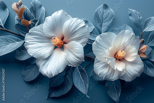 Serene Floral Canvas