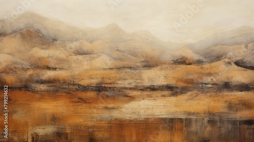 Harmonious blend of earthy tones forming an abstract landscape photo