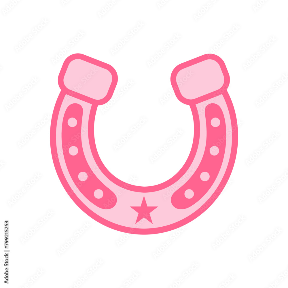 Cowboy Pink core horseshoe. Cowboy western and wild west theme concept. Hand drawn vector illustration. Doodle icon. Hand drawn vector illustration. Doodle icon, Pink horseshoe Cowboy Pink core horseshoe. Cowboy western and wild west theme concept. Hand drawn vector illustration. Doodle icon. Hand drawn vector illustration. Doodle icon, Pink horseshoe