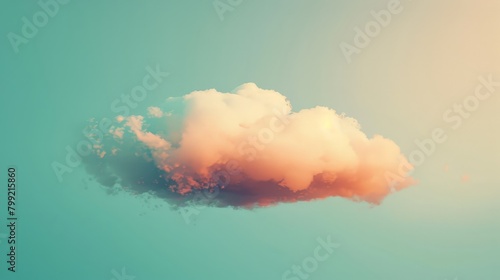 Cloud Floating in Blue Sky