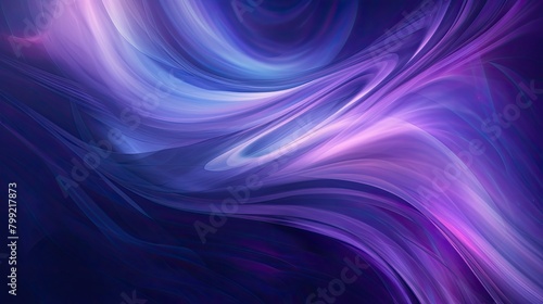 Abstract futuristic background featuring swirling vortexes of energy in shades of cosmic purple and electric blue