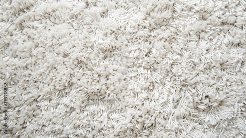 Stylish White Carpet Texture on White Background Generative AI