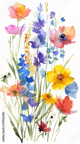 a wonderful image of beautiful, colorful flowers, generated by AI © Sndor