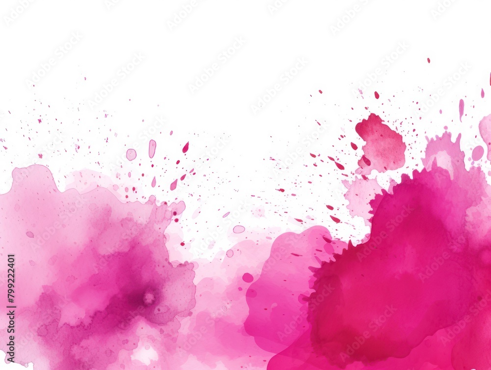 Magenta splash banner watercolor background for textures backgrounds and web banners texture blank empty pattern with copy space for product 