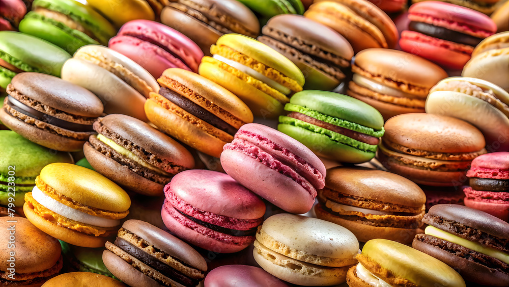 custom made wallpaper toronto digitalMacarons cookies background