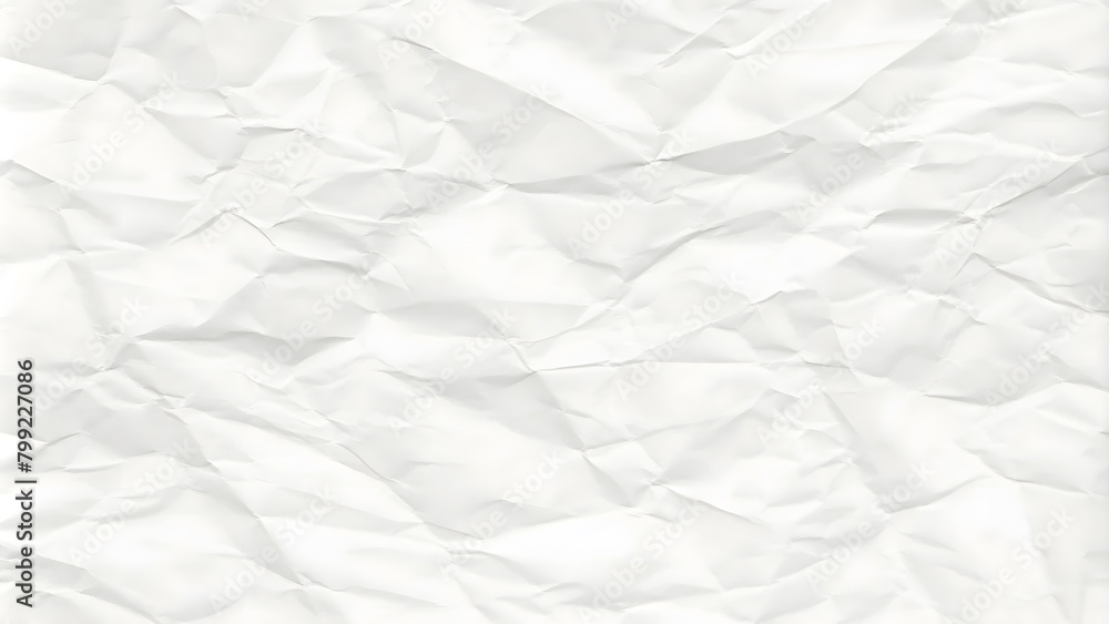 Obraz premium white crumpled paper texture background.