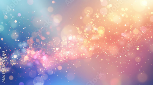 Dreamy gradient abstract bokeh light background with colorful hues