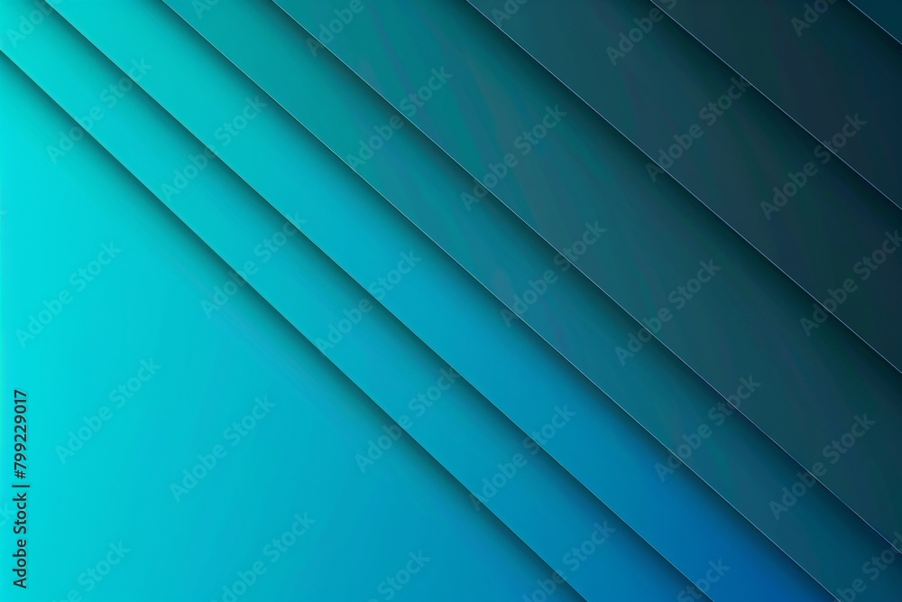 Obraz premium Blue green gradient background with diagonal lines