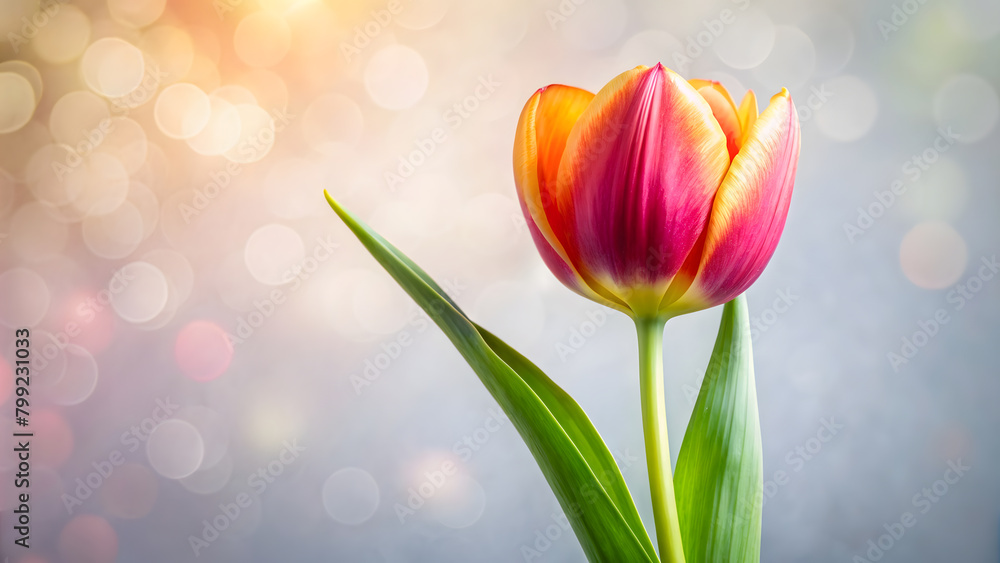 beautiful tulip on a light background beautiful tulip on a light background