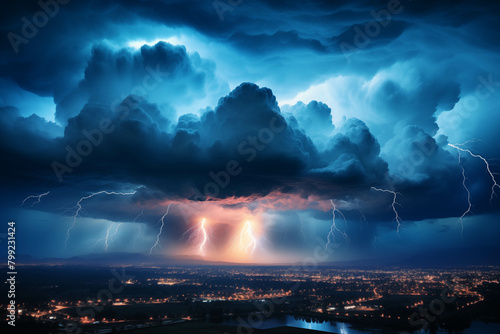 Dangerous and violent lightning  lightning storm events.